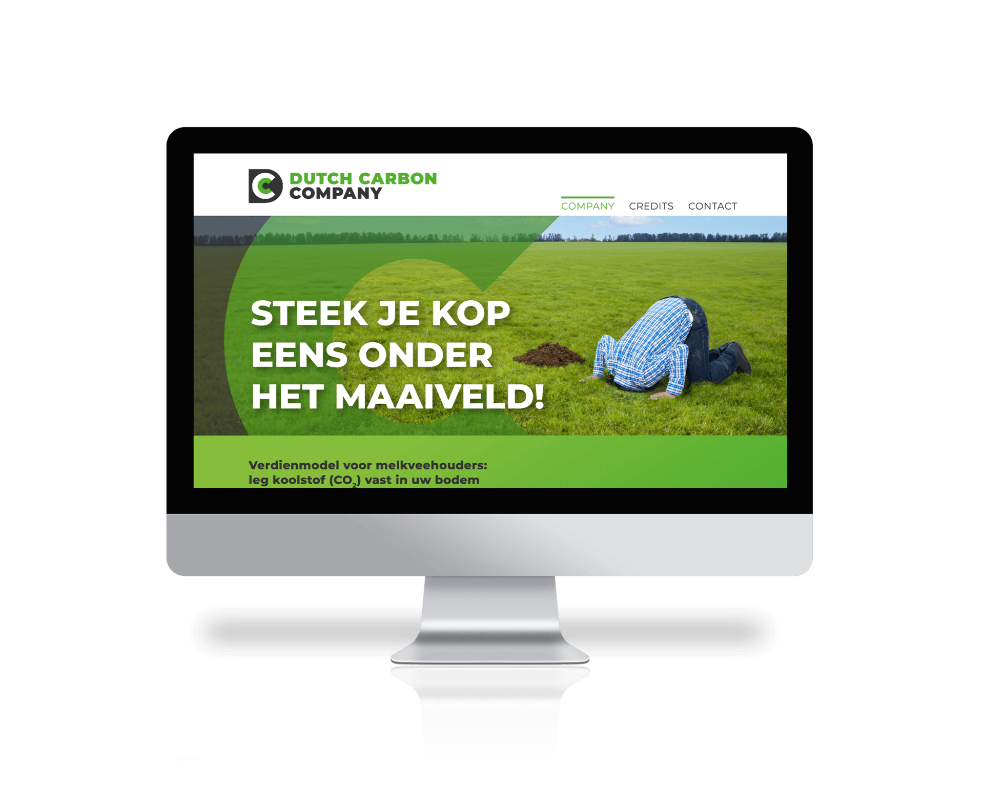 beeldscherm - Website Dutch Carbon Company