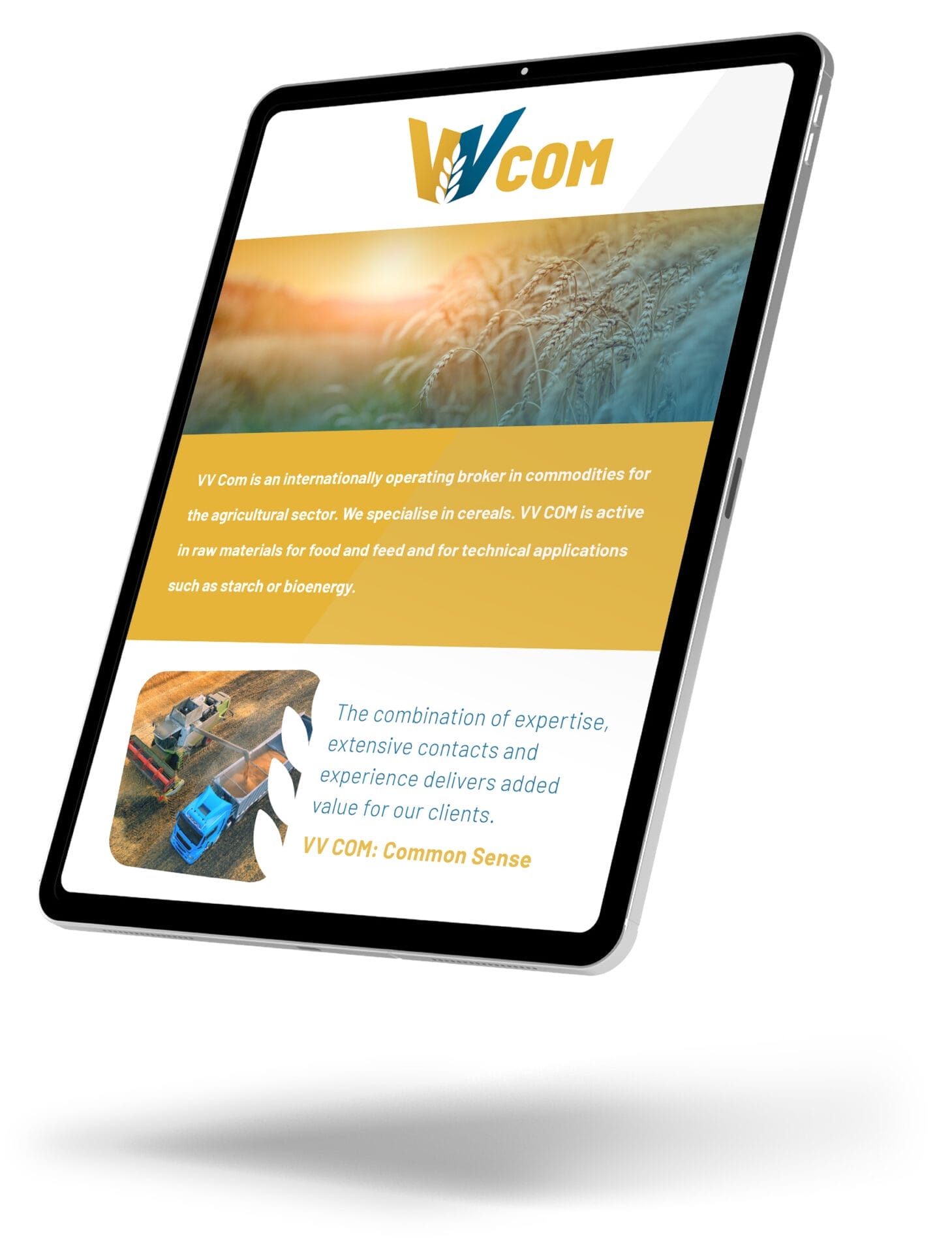 VVCOM-tablet mockup - nieuwsbrief